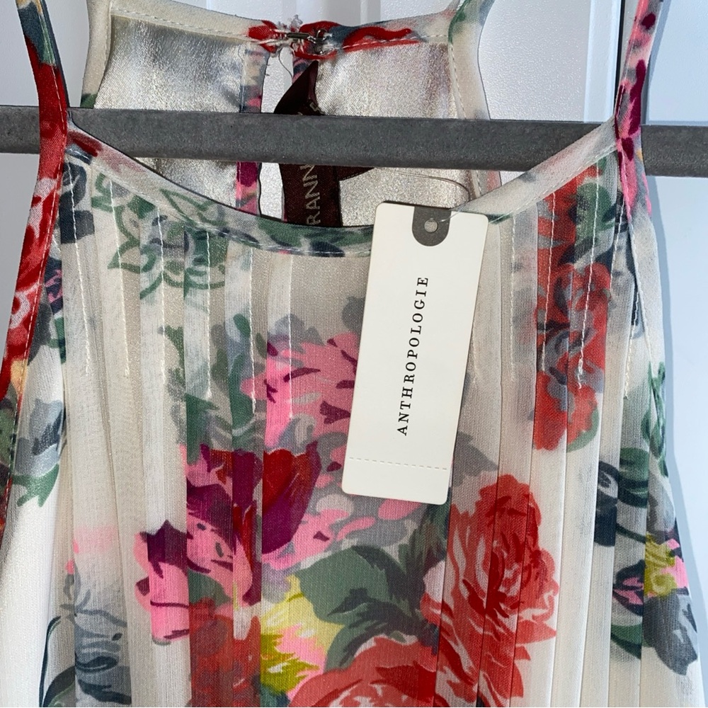 Ranna Gill Anthropologie Dress Floral Small NWT - Picture 2 of 13